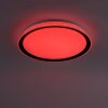 Plafonnier Leuchten-Direkt LOLAsmart-KARI LED Argenté, 1 lumière, Télécommandes, Changeur de couleurs