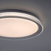 Plafonnier Leuchten-Direkt KARI LED Argenté, 1 lumière