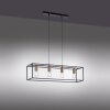 Suspension Leuchten-Direkt FABIO Noir, 4 lumières