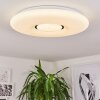 Plafonnier Page LED Blanc, 2 lumières, Télécommandes, Changeur de couleurs