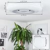 Plafonnier Page LED, 2 lumières, Télécommandes, Changeur de couleurs
