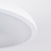 Plafonnier Vully Blanc, 1 lumière, Changeur de couleurs