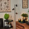 Lampadaire Javel Chrome, Noir, 3 lumières