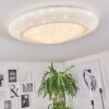 Plafonnier Cresta LED Blanc, 2 lumières, Changeur de couleurs