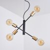 Suspension Gryon Laiton, Noir, 4 lumières