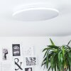 Plafonnier Bergell LED Blanc, 1 lumière