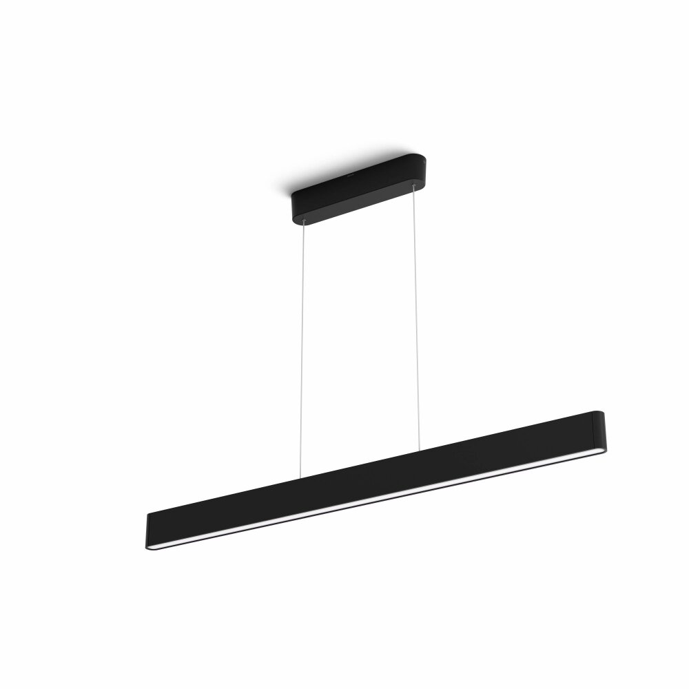 Suspension Philips Hue White & Color Ambiance Ensis LED Noir, 2 lumières, Changeur de couleurs main product photo