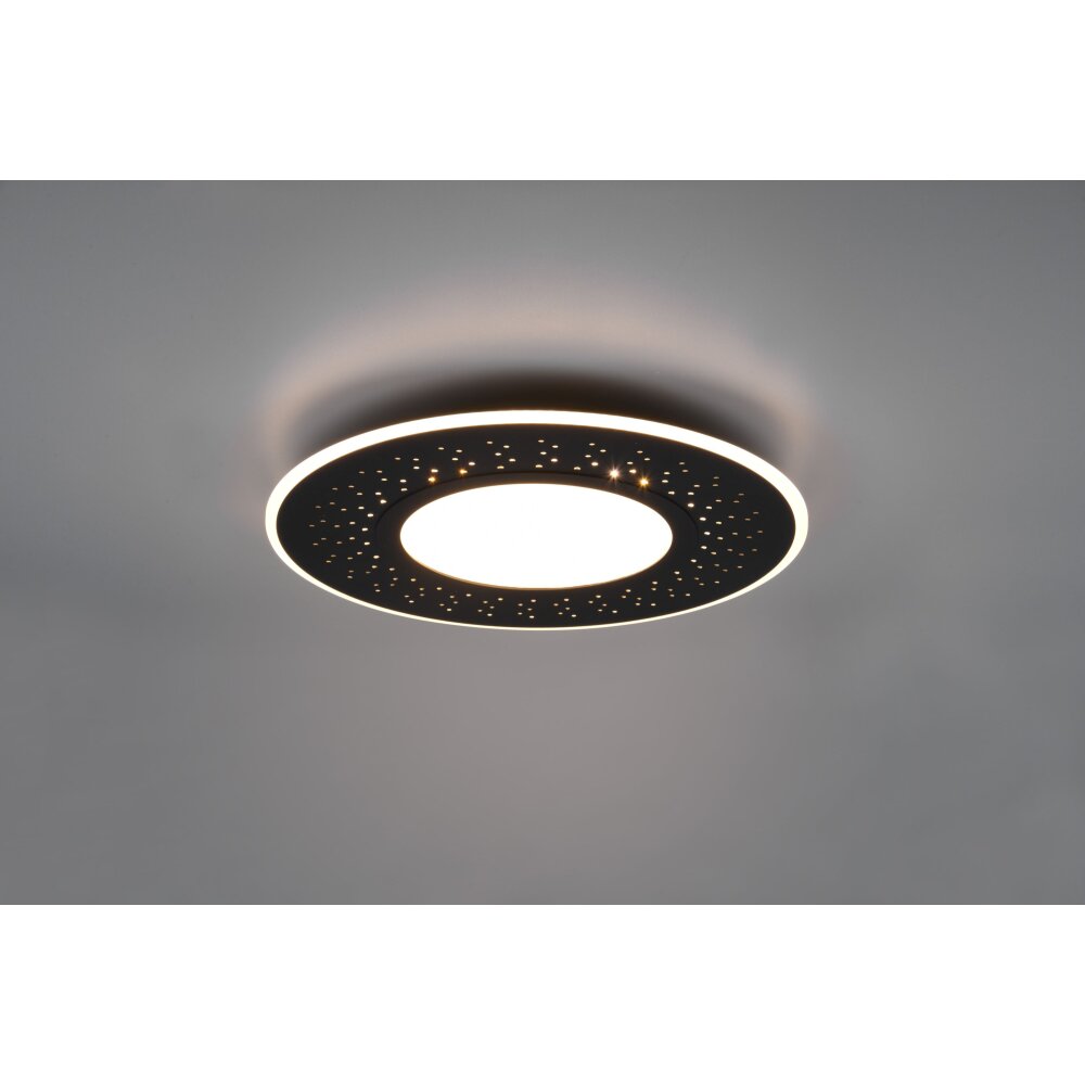 Plafonnier Trio-Leuchten Verus LED Noir, 1 lumière, Télécommandes main product photo