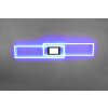 Plafonnier Trio-Leuchten Ganado LED Noir, 2 lumières, Télécommandes, Changeur de couleurs