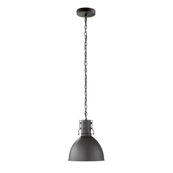 Suspension Fischer-Honsel Thor Noir, 1 lumière