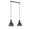 Suspension Fischer-Honsel London Noir, 2 lumières