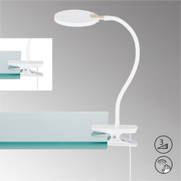 lampe â clipper Fischer-Honsel Luiz LED Blanc, 1 lumière