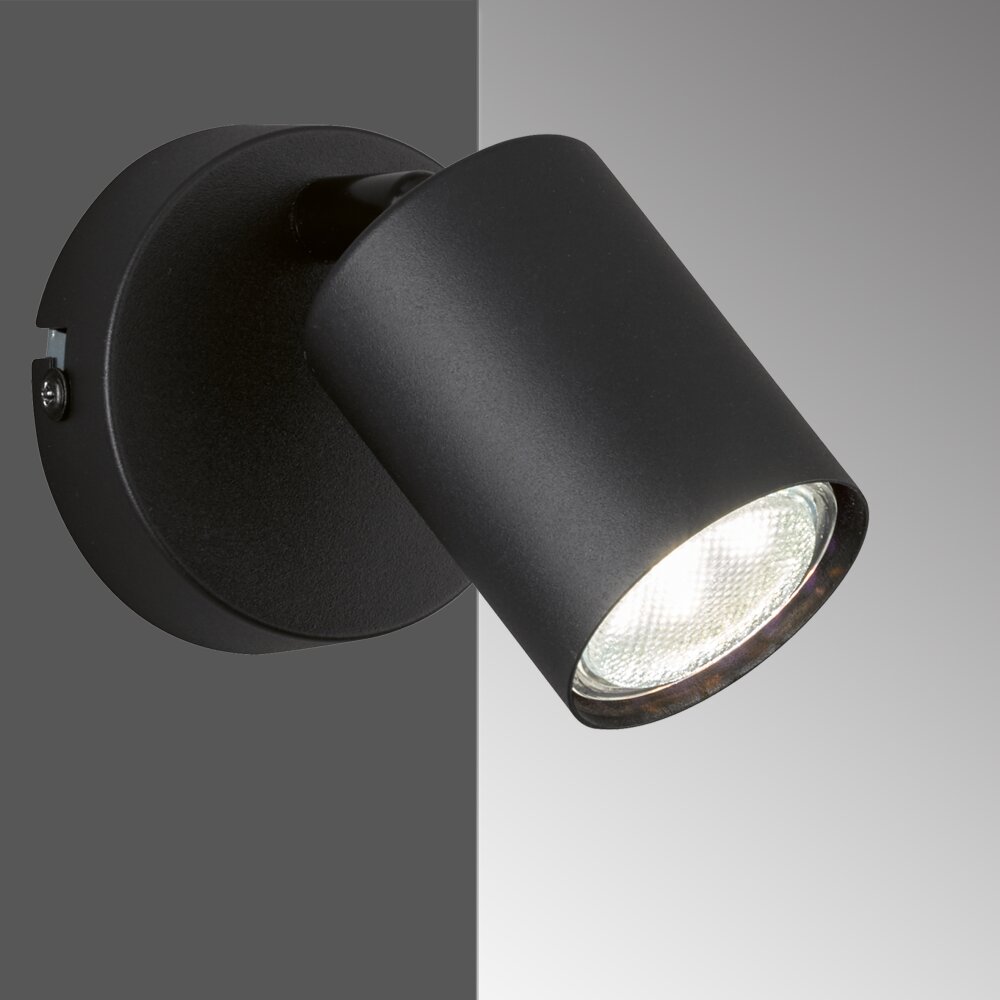 Applique murale Fischer-Honsel Vano Noir, 1 lumière main product photo