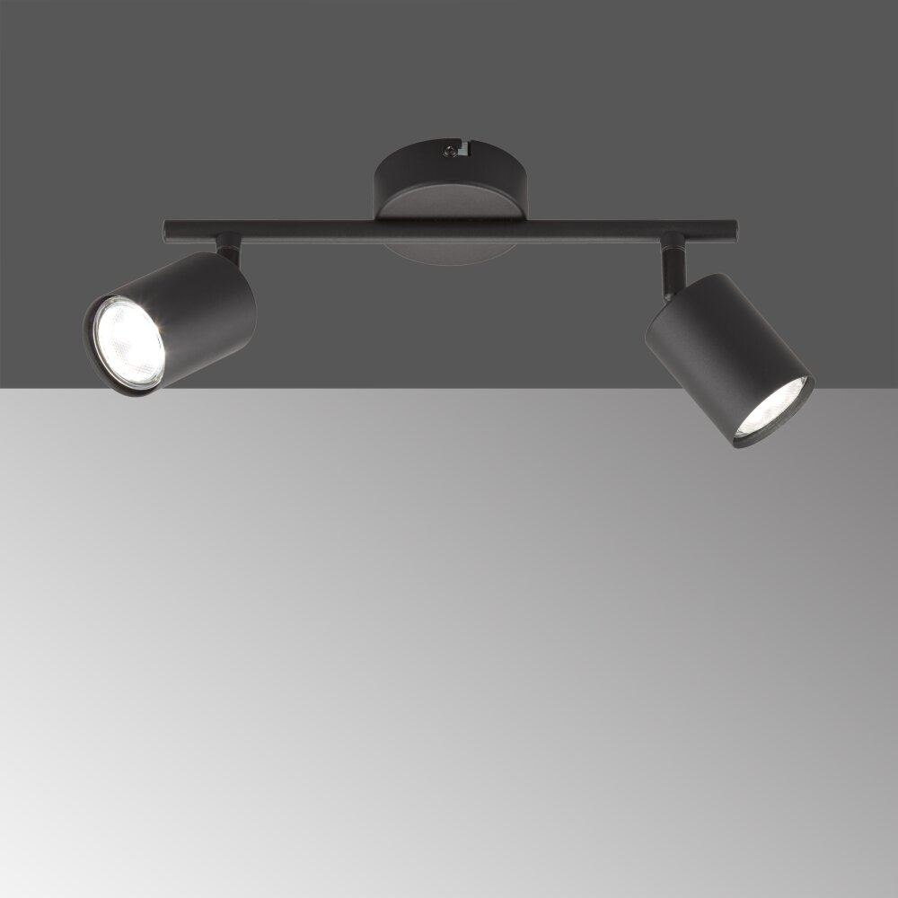 Plafonnier Fischer-Honsel Vano Noir, 2 lumières main product photo