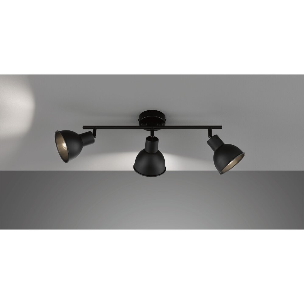Plafonnier Fischer-Honsel Speedy Noir, 3 lumières main product photo