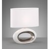 Lampe de table Fischer-Honsel Coba Blanc, 1 lumière