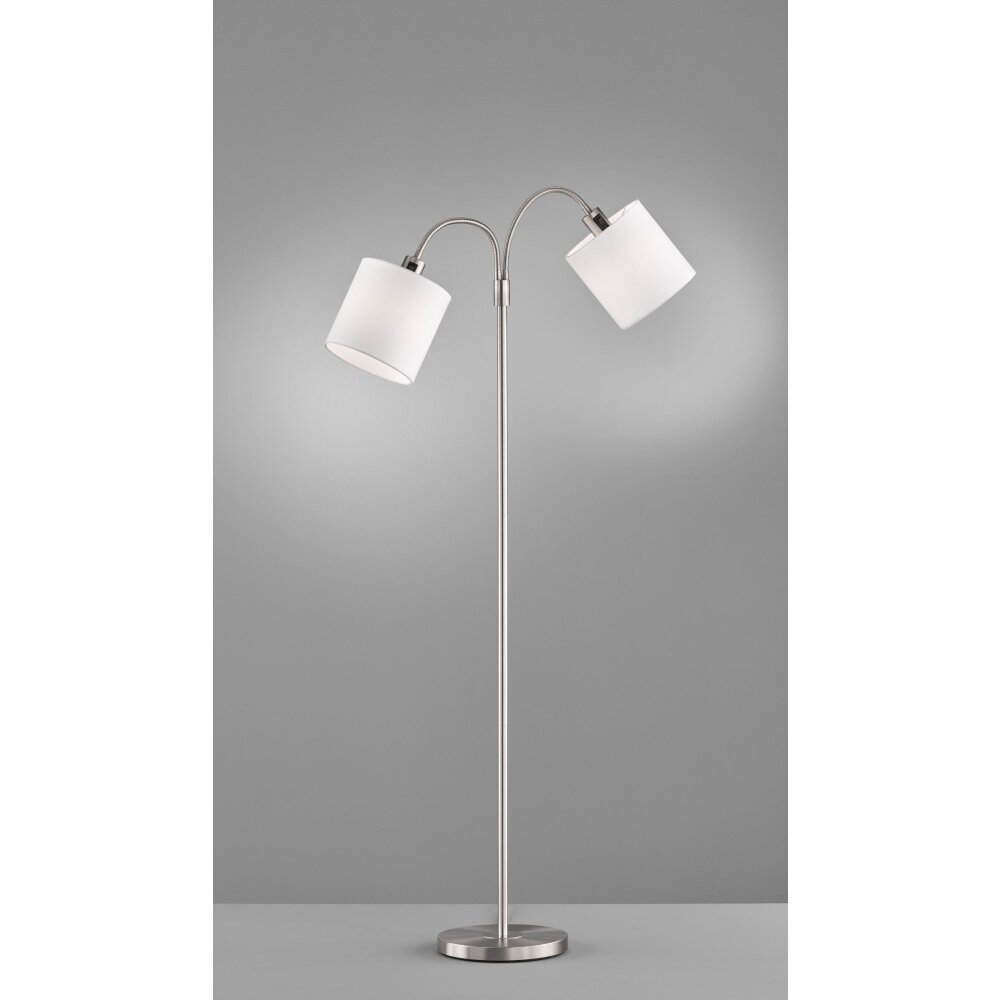 Lampadaire Fischer-Honsel Cozy Nickel mat, 2 lumières main product photo
