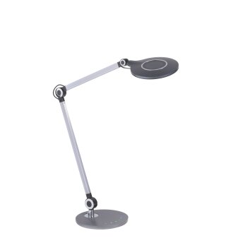 Lampe de table Leuchten-Direkt NIKLAS LED Noir, Argenté, 1 lumière
