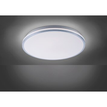 Plafonnier Leuchten-Direkt ISABELL LED Chrome, 1 lumière