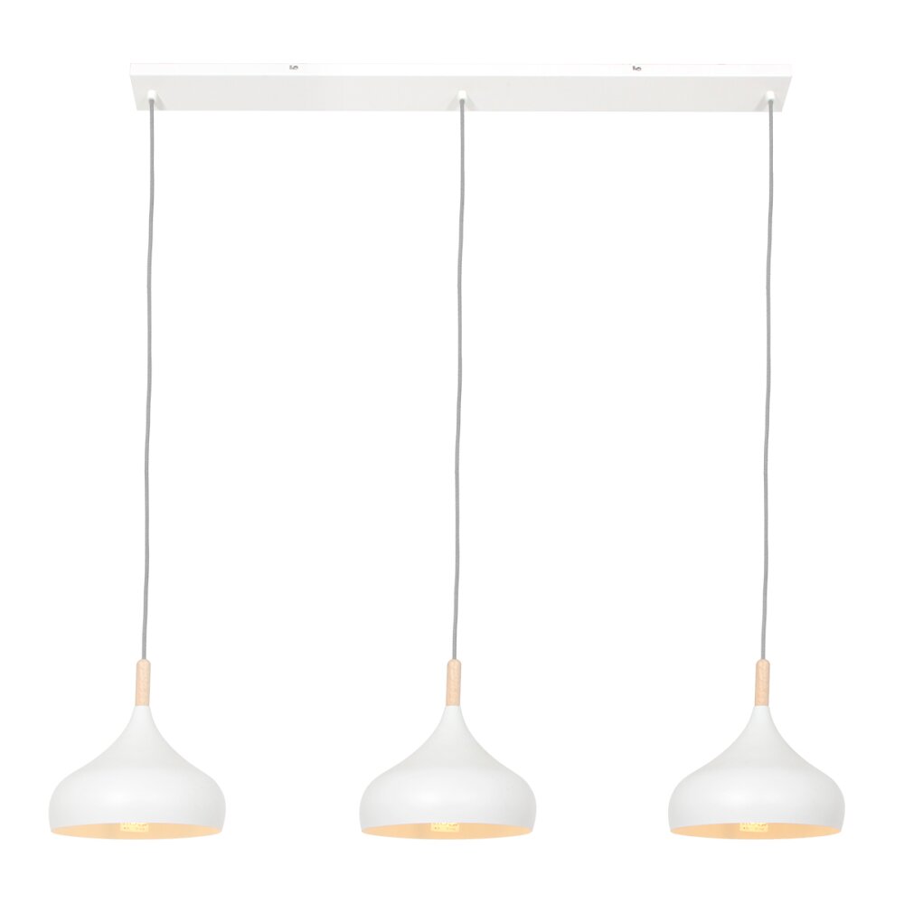 Suspension Steinhauer Bjorr Blanc, 3 lumières main product photo