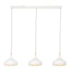 Suspension Steinhauer Bjorr Blanc, 3 lumières