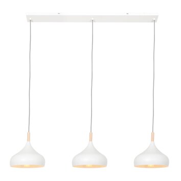 Suspension Steinhauer Bjorr Blanc, 3 lumières