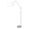 Lampadaire Steinhauer Prestige Chic Acier brossé, 1 lumière