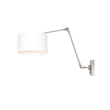 Applique murale Steinhauer Prestige Chic Acier brossé, 1 lumière