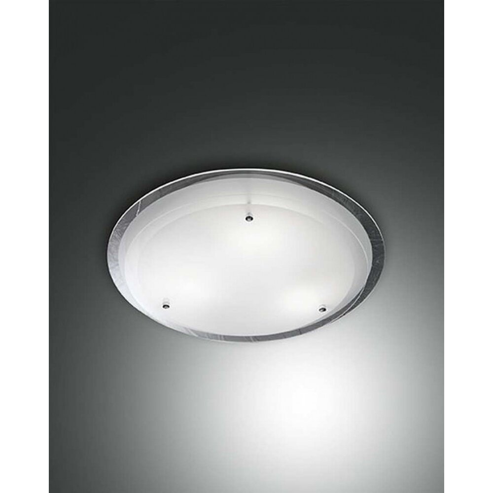 Plafonnier Fabas Luce HILL Chrome, 2 lumières main product photo