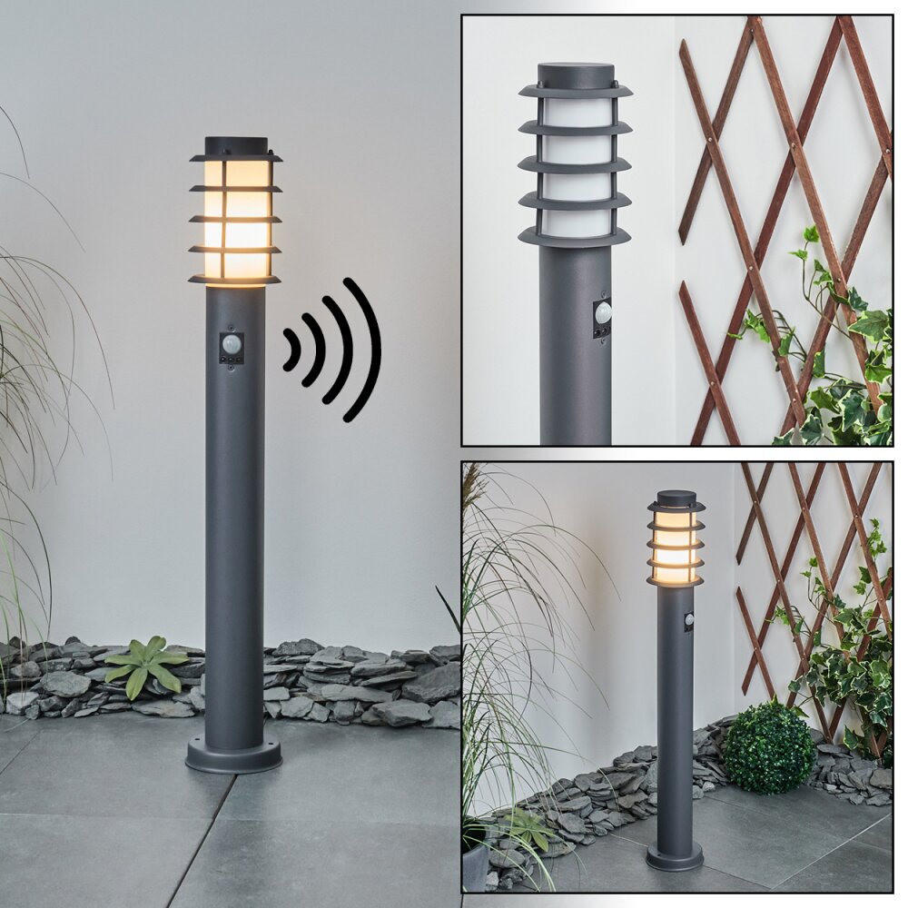 Borne lumineuse Tunes Anthracite, 1 lumière, Détecteur de mouvement main product photo