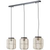Suspension Brilliant Tannah Noir, 3 lumières