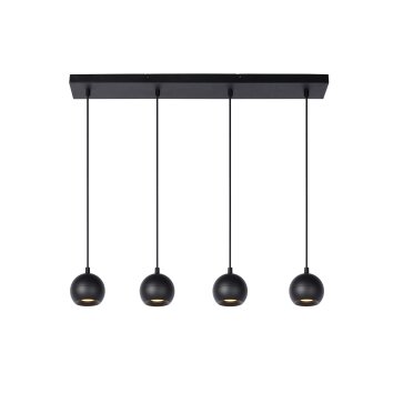 Suspension Lucide FAVORI Noir, 4 lumières