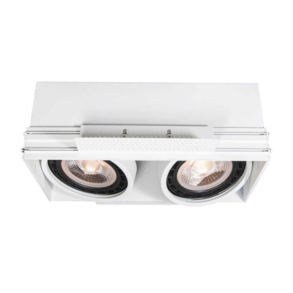 Spot encastrable Lucide TRIMLESS Blanc, 2 lumières main product photo