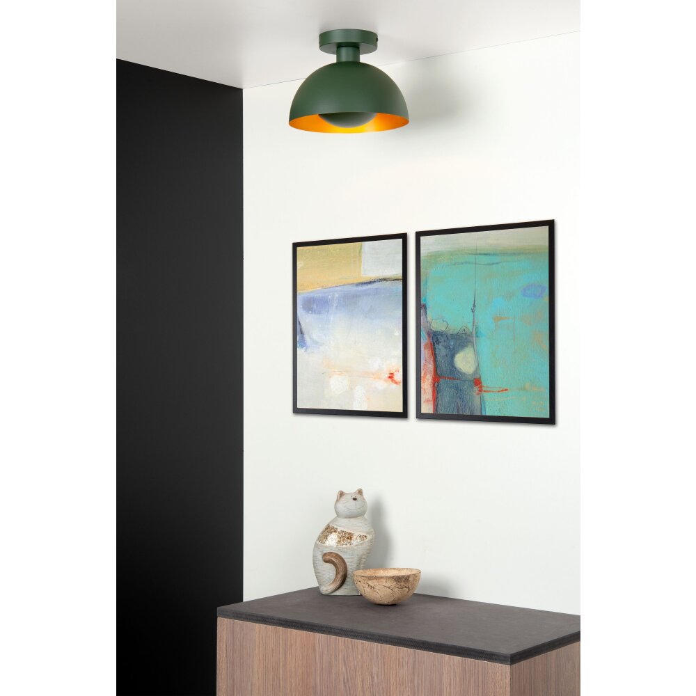 Plafonnier Lucide SIEMON Vert, 1 lumière main product photo