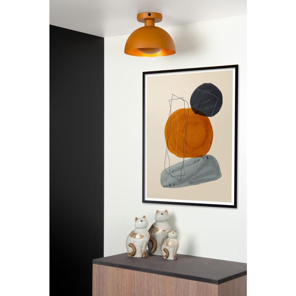 Plafonnier Lucide SIEMON Jaune, Orange, 1 lumière main product photo