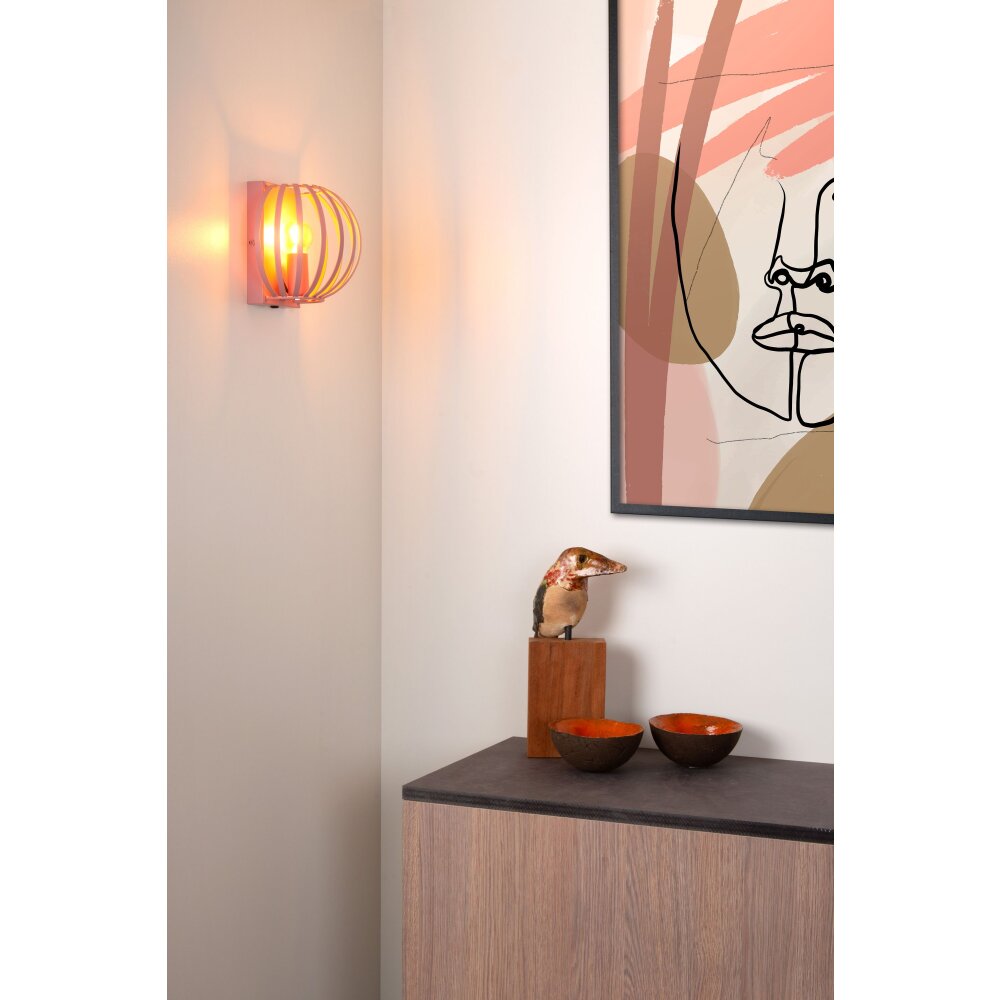 Applique murale Lucide MERLINA Rose, 1 lumière main product photo