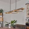 Suspension Pompu LED Écru, Noir, 3 lumières