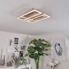 Plafonnier Buren LED Nickel mat, 1 lumière