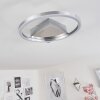 Plafonnier Buren LED Nickel mat, 1 lumière