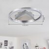 Plafonnier Buren LED Nickel mat, 1 lumière