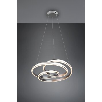 Suspension Trio-Leuchten Yara LED Nickel mat, 1 lumière