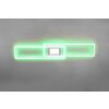 Plafonnier Trio-Leuchten Ganado LED Nickel mat, 2 lumières, Télécommandes, Changeur de couleurs