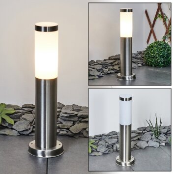 Borne lumineuse Sessa Nickel mat, 1 lumière