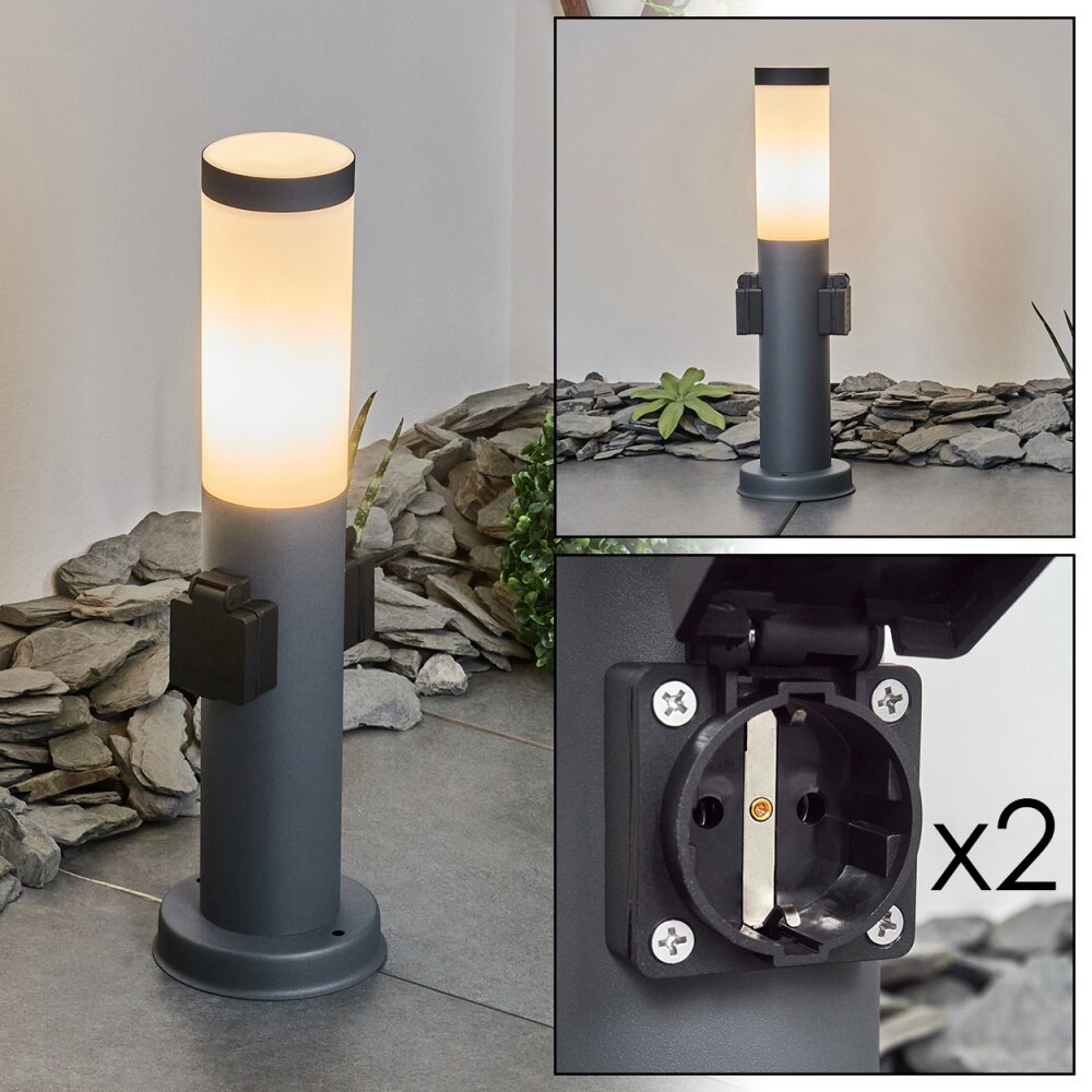 Borne lumineuse Sessa Anthracite, 1 lumière main product photo