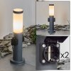 Borne lumineuse Sessa Anthracite, 1 lumière