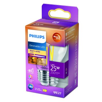 LED E27 2 Watt 2200-2700 Kelvin 270 Lumen Philips