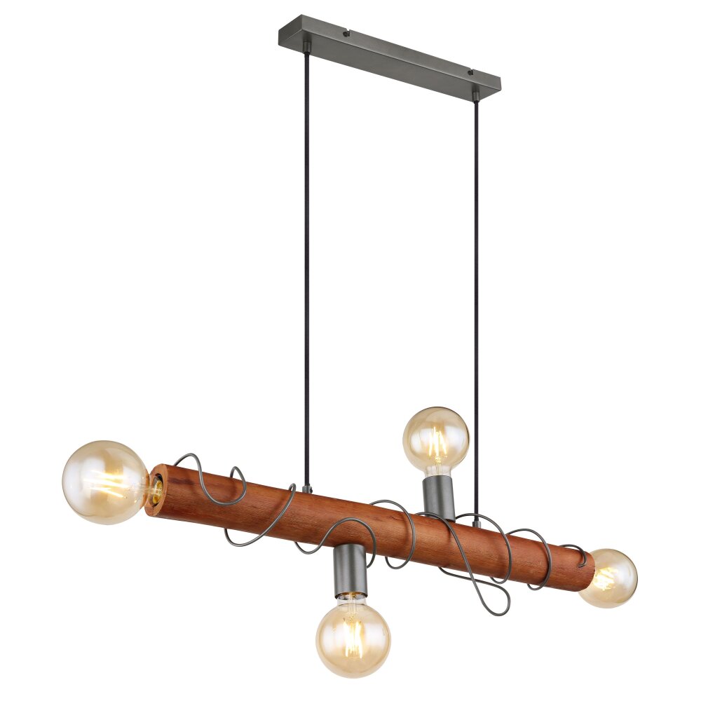 Suspension Globo ALICE Noir, 4 lumières main product photo