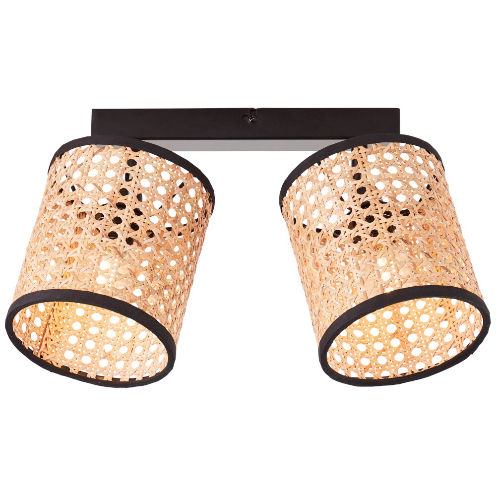 Plafonnier Brilliant-Leuchten Wiley Noir, 2 lumières main product photo