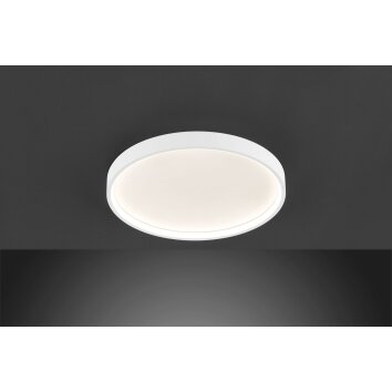Plafonnier Wofi-Leuchten DUBAI LED Blanc, 1 lumière