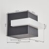 Applique murale d'extérieur Lisalara LED Anthracite, Blanc, 1 lumière